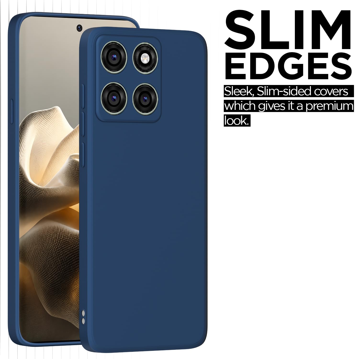 Pikkme blue Matte phone cover for Moto Edge 60 Pro 5G – photo 6