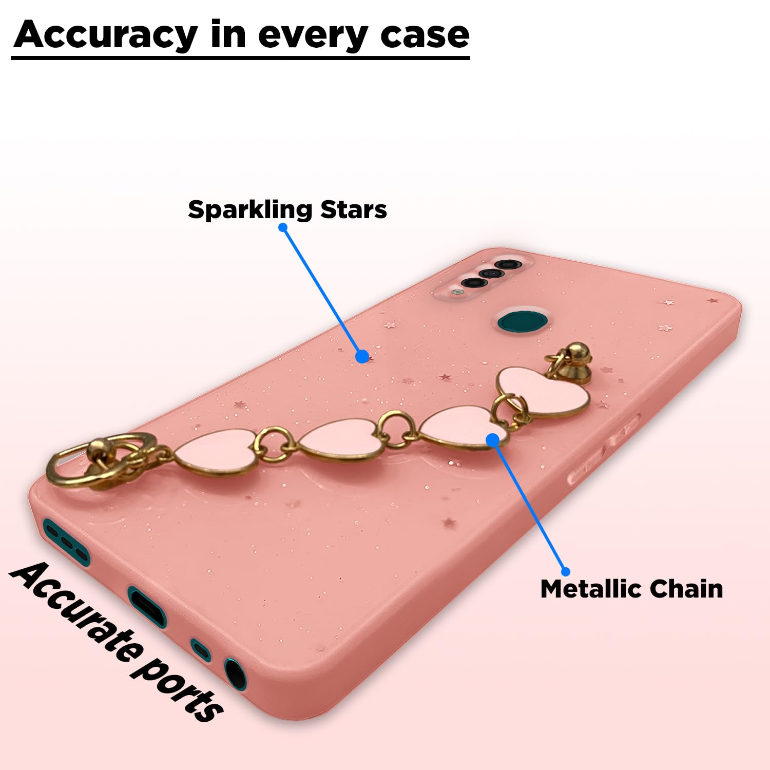 Pikkme pink Chain phone cover for Oppo A31 – photo 4