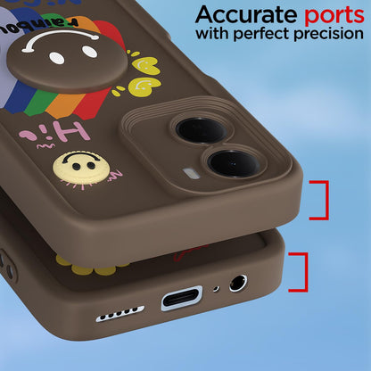 Pikkme brown back cover for Redmi 15A 5G – photo 4