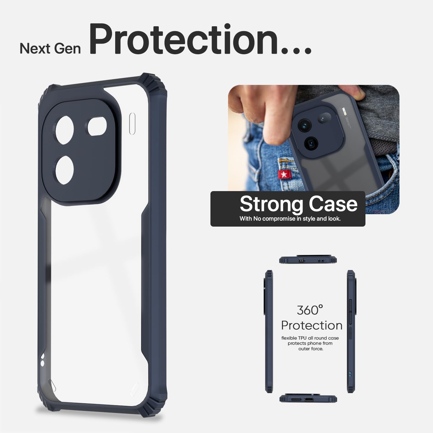 iQOO 12 5G back cover in blue by Pikkme – photo 6