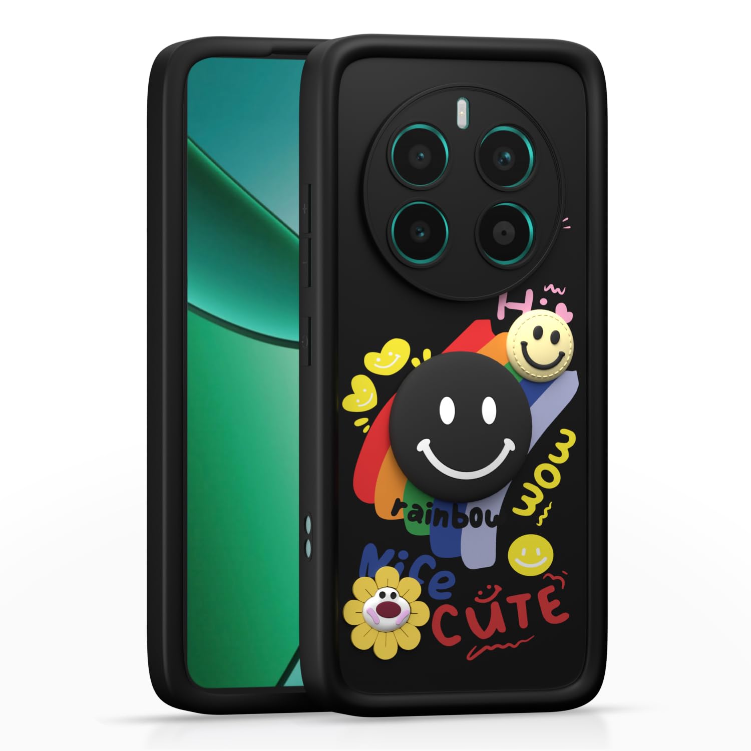 Realme 12 Plus/P1/Narzo 70/70 Pro 5G phone cover in black by Pikkme