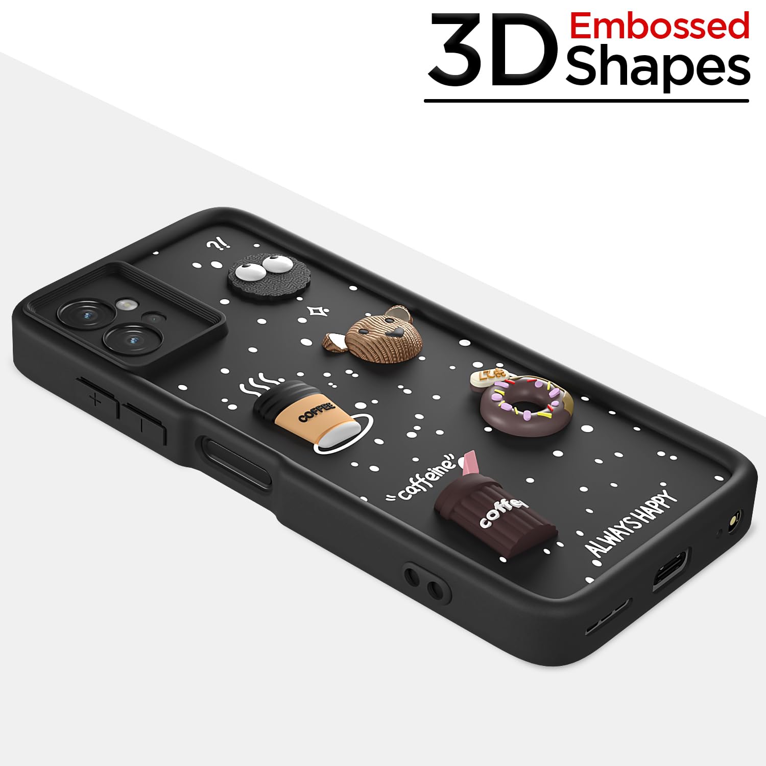 Pikkme black mobile back cover for Moto G32/3D – photo 3