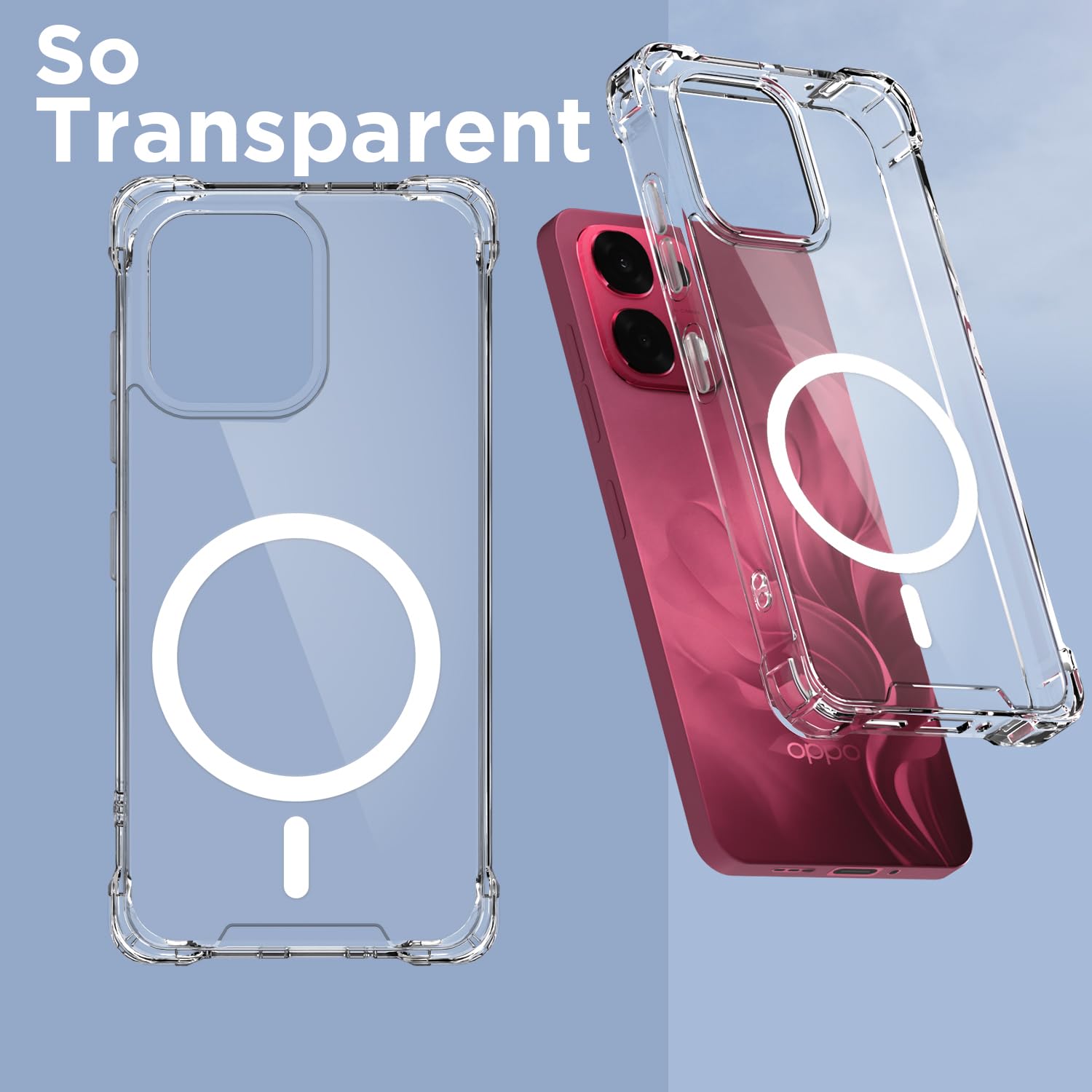 Pikkme Oppo F31/F33 5G MagSafe transparent mag-safe phone cover – photo 2