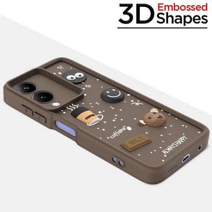 Brown phone cover for Vivo Y17s/Y28/3D – Pikkme – photo 3