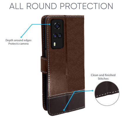 Pikkme Vivo Y51/Y31 Magnetic brown & coffee flip case – photo 4