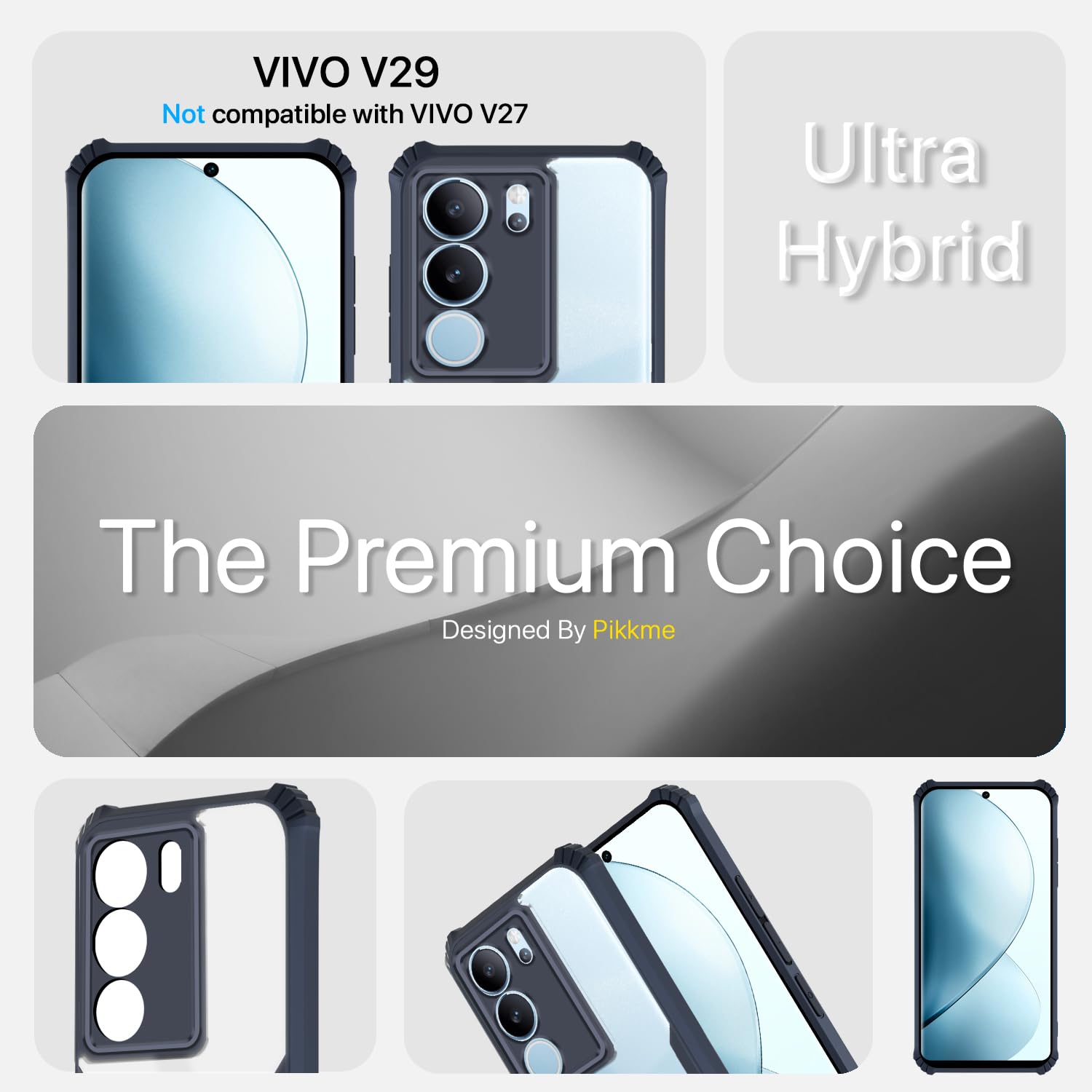 Pikkme Vivo V29/V29 Pro 5G Clear blue mobile back cover – photo 3