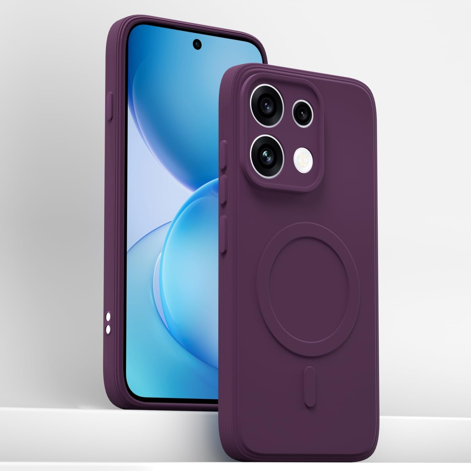 Oppo Reno 16c 5G MagSafe mobile back cover in purple by Pikkme – photo 2