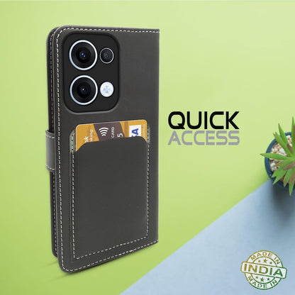 Pikkme Oppo Reno 13 5G Magnetic grey flip case – photo 4