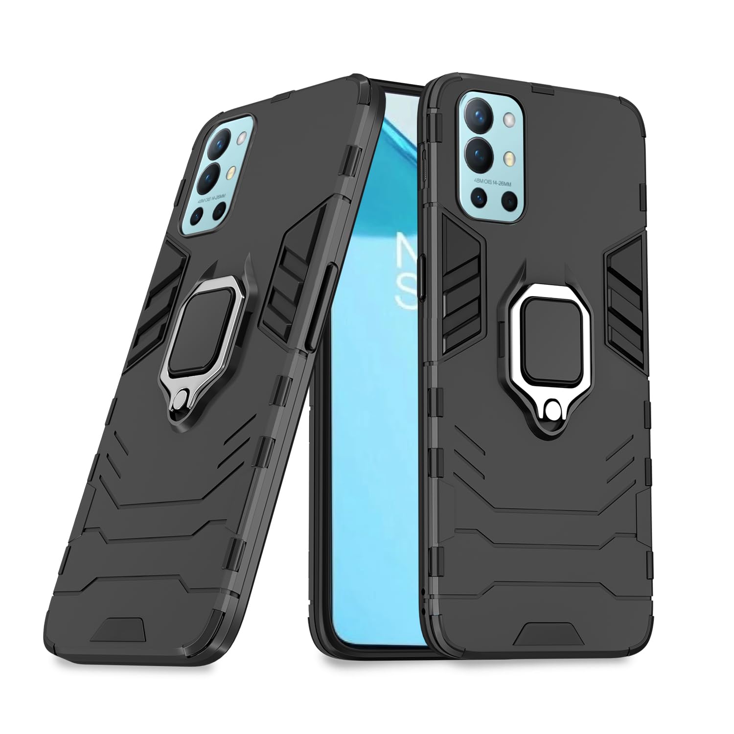 Pikkme OnePlus 9R D5 Tough Armor black back cover
