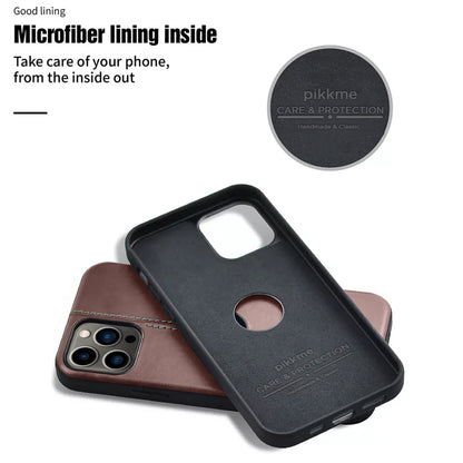 Pikkme brown Leather phone cover for iPhone 13 Pro – photo 3