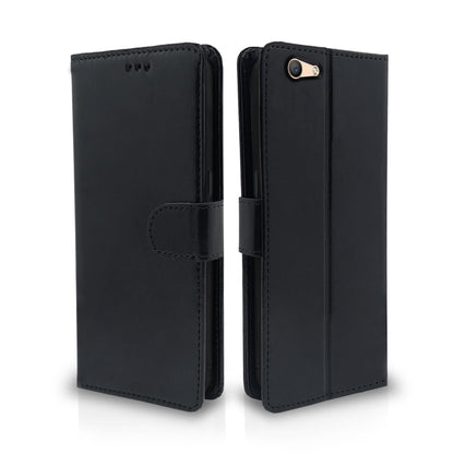 Pikkme black Wallet flip cover for Oppo F1s