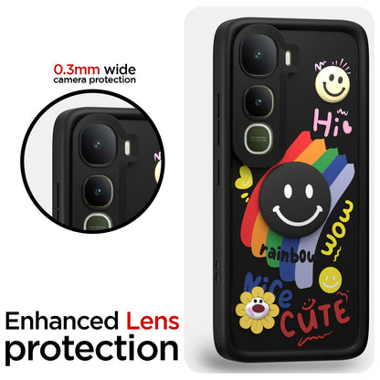 Black Soft Silicone mobile back cover for Vivo Y400 5G – Pikkme – photo 5