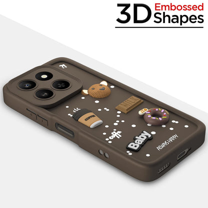 Honor X7d 5G/3D back cover in brown by Pikkme – photo 3