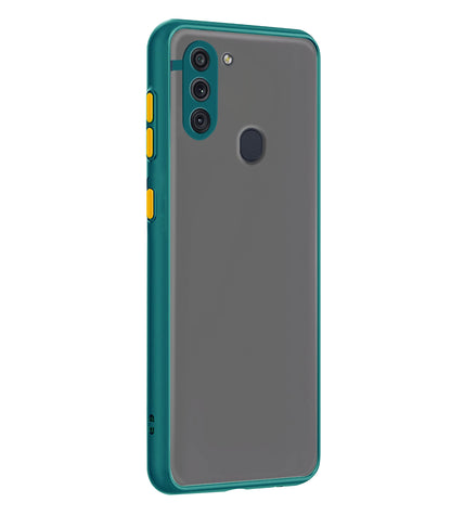 Samsung M11 Matte mobile cover in light green by Pikkme – photo 6
