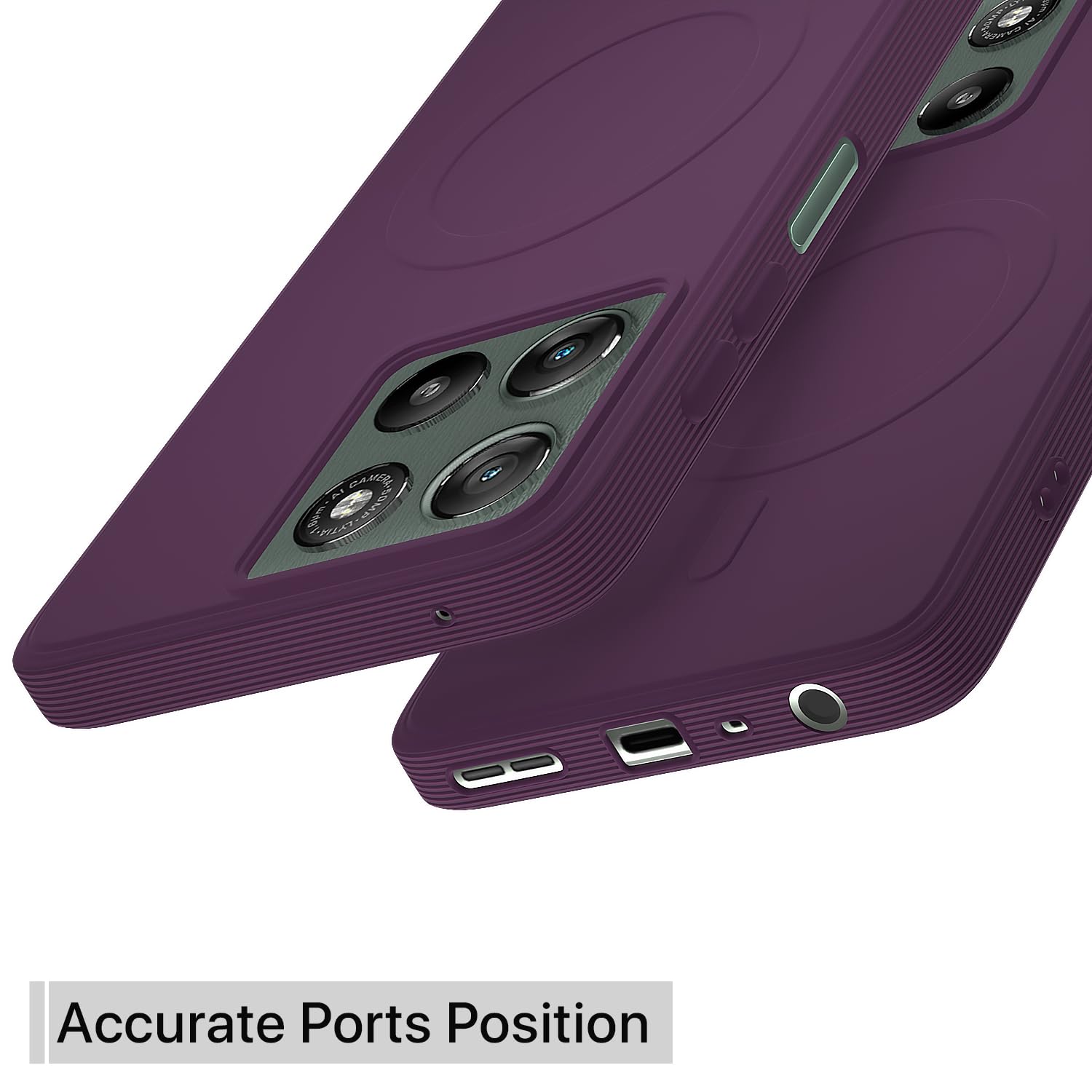 Pikkme Moto G67 Power/G57 Power 5G purple mobile back cover – photo 4