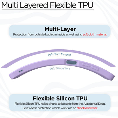 Pikkme Redmi Note 13 5G Liquid Silicone Back Cover | Purple