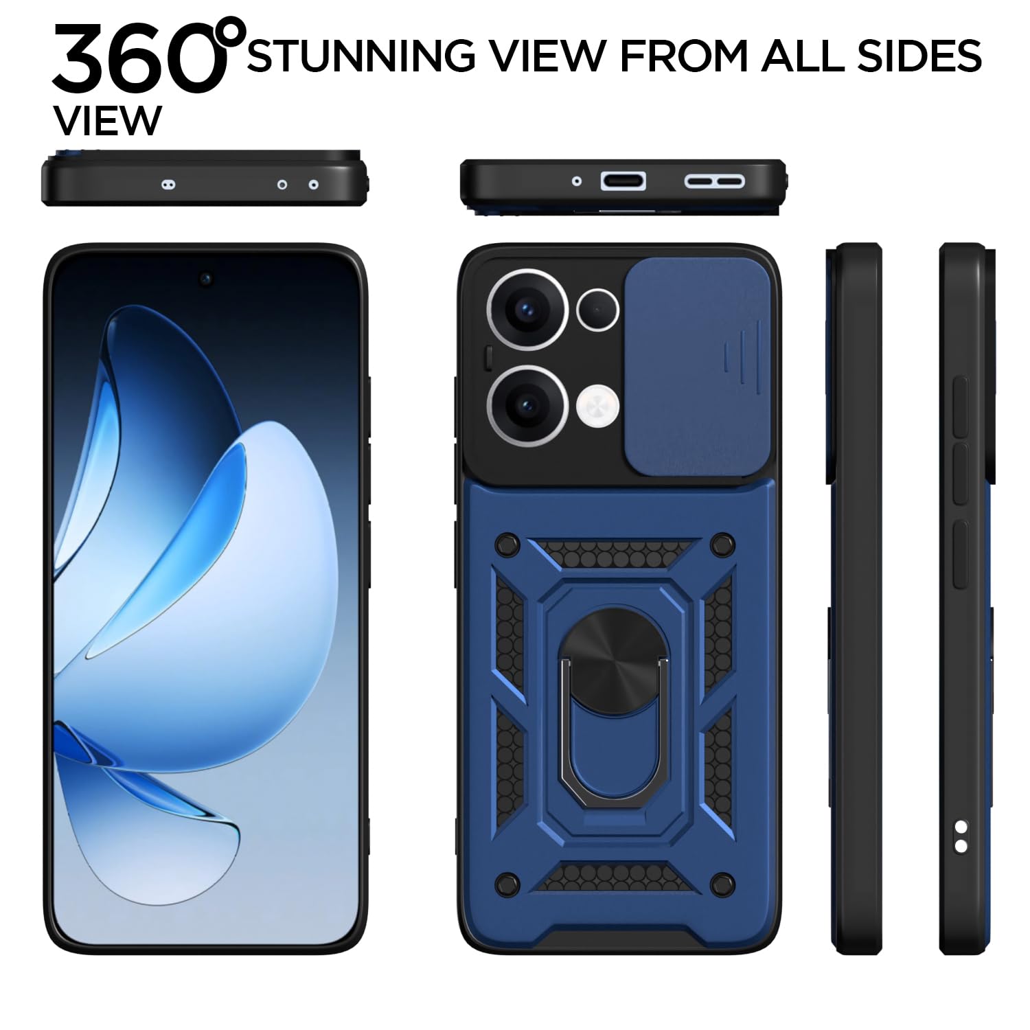 Pikkme blue mobile cover for Oppo Reno 13 5G – photo 5