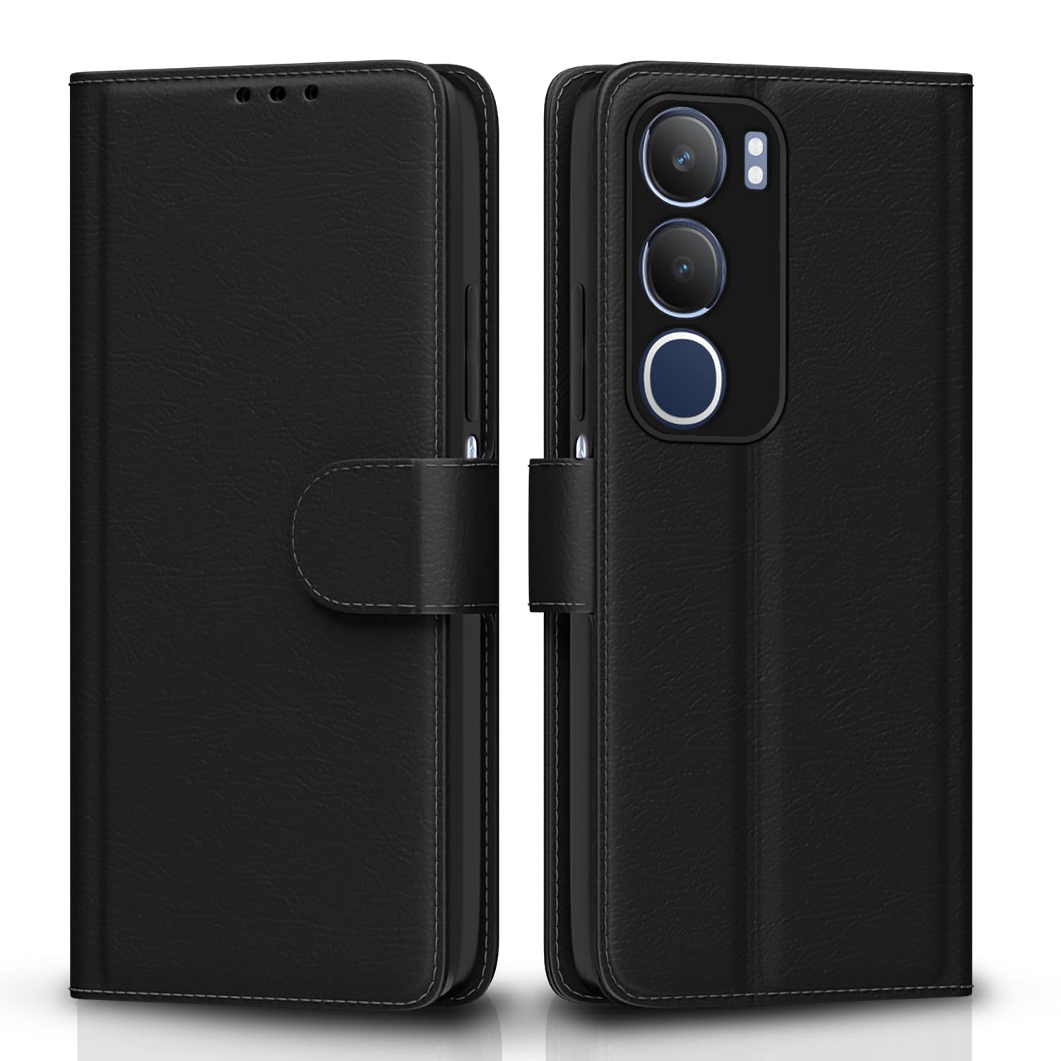 Black flip cover for Vivo Y29 5G/Y19s – Pikkme