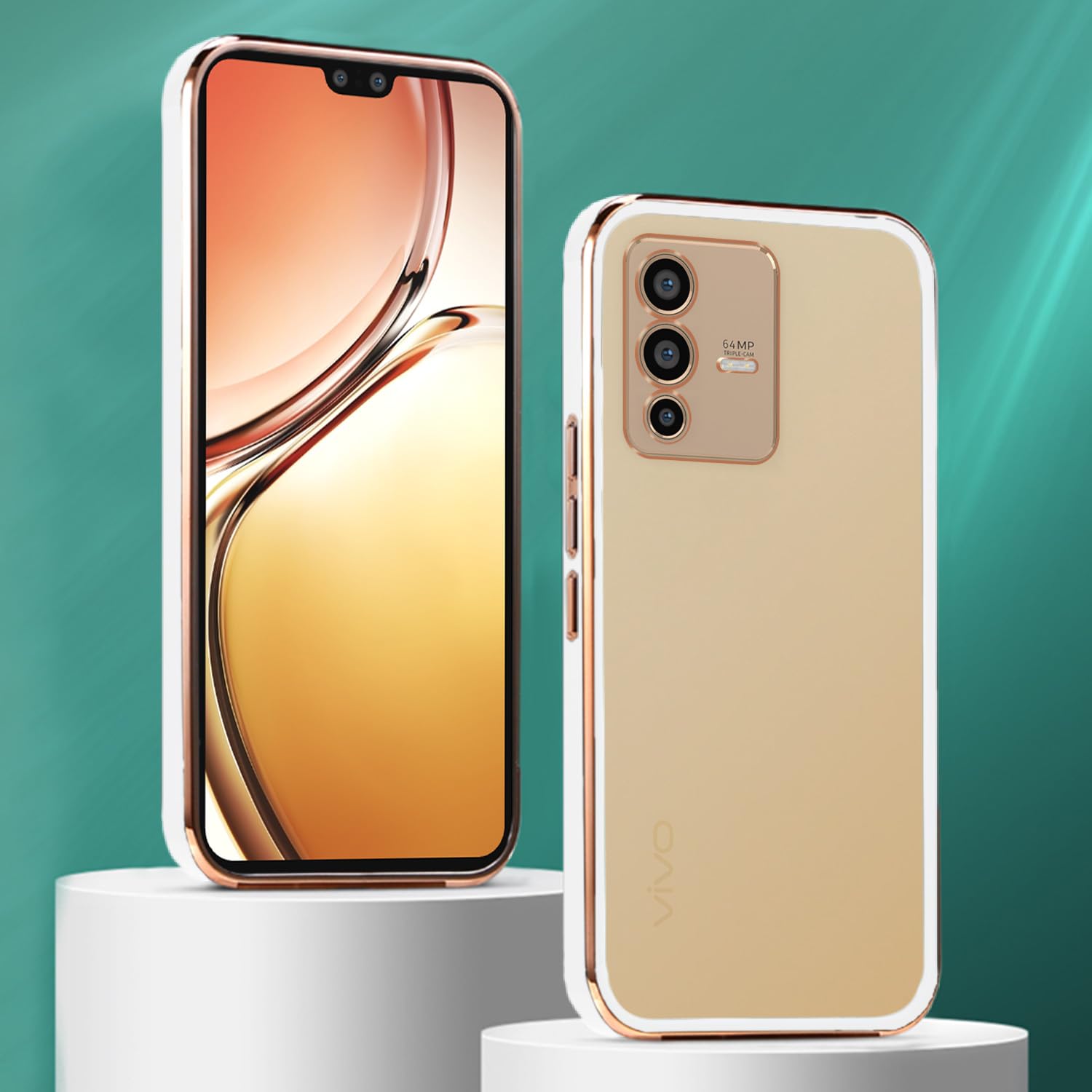Vivo V23 5G Chrome back cover in white by Pikkme – photo 3
