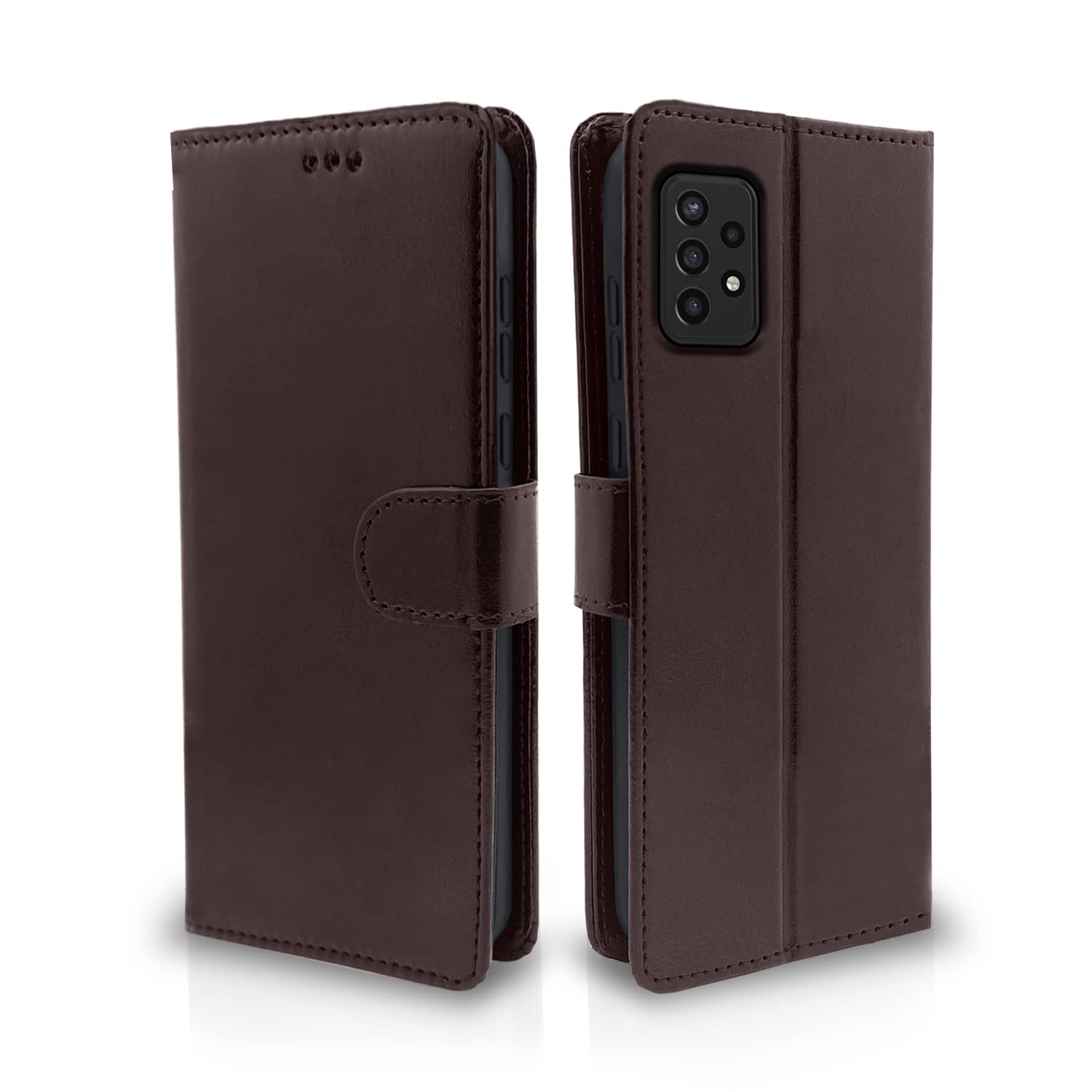 Samsung A72 mobile flip cover in coffee by Pikkme