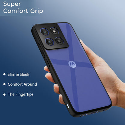 Pikkme Motorola Moto Edge 60 Stylus 5G Eagle 2 Shockproof Sleek Hybrid Armor Back Cover (Blue)