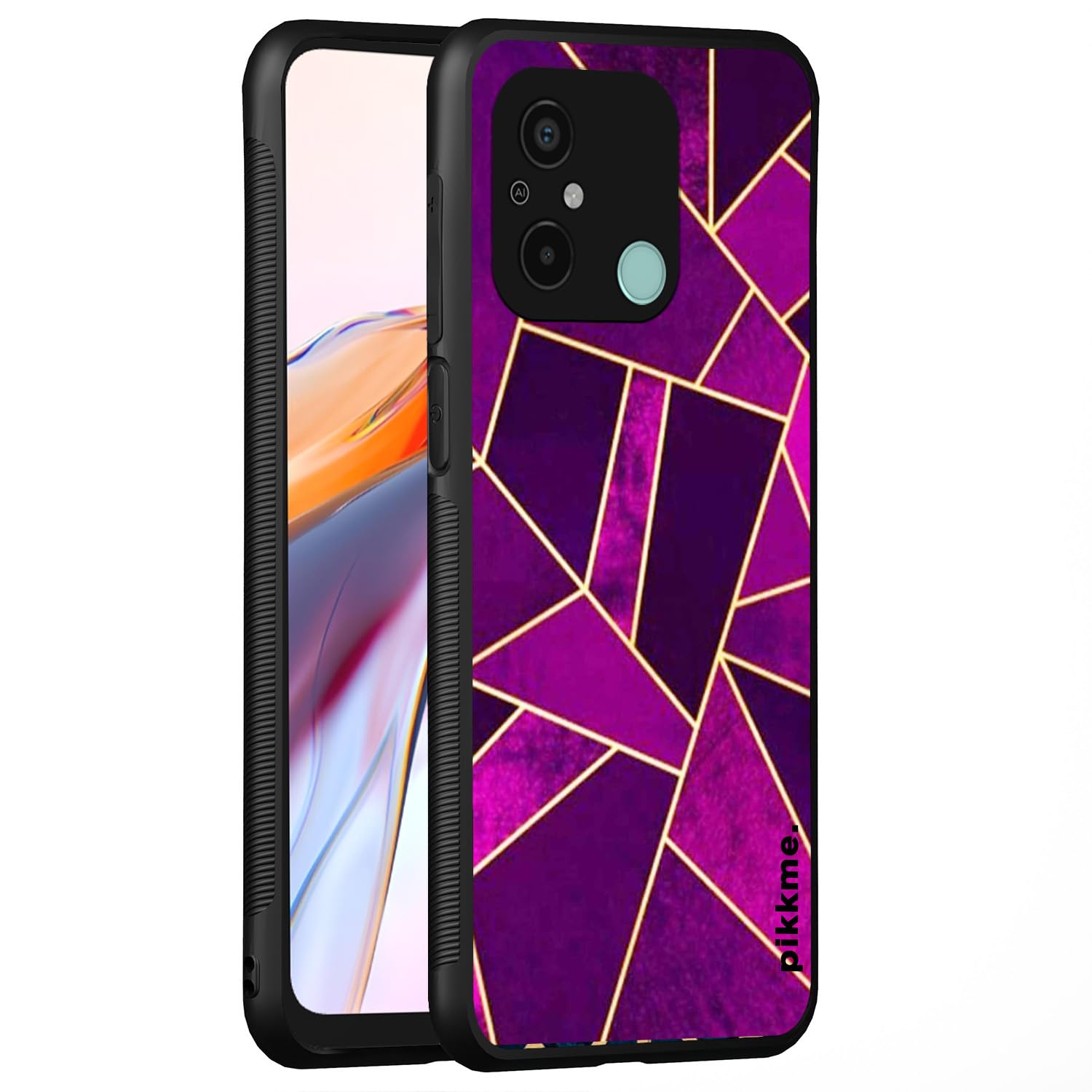 Pikkme Hybrid mobile back cover for Redmi 12C/Poco C55