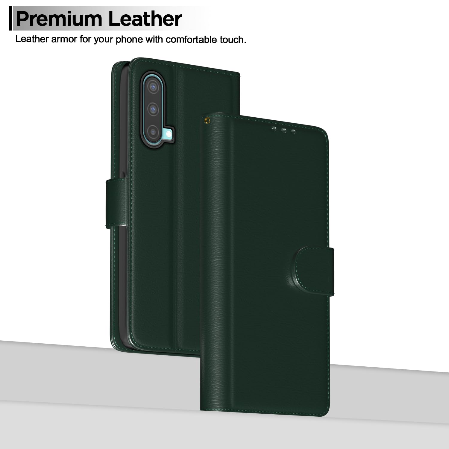 Pikkme green wallet flip cover for OnePlus Nord CE 5G – photo 2