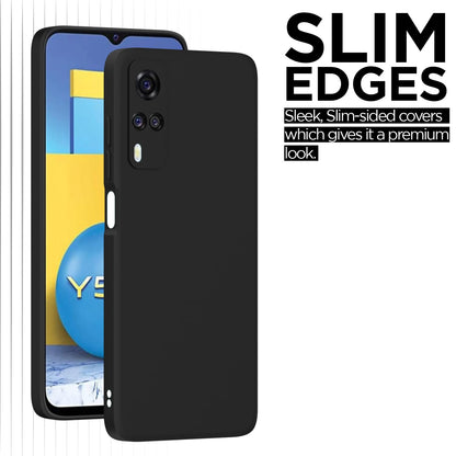 Pikkme Vivo Y31 / Y51A / Y51 / Y51i  Soft Matte Silicone Shockproof Case (Black)