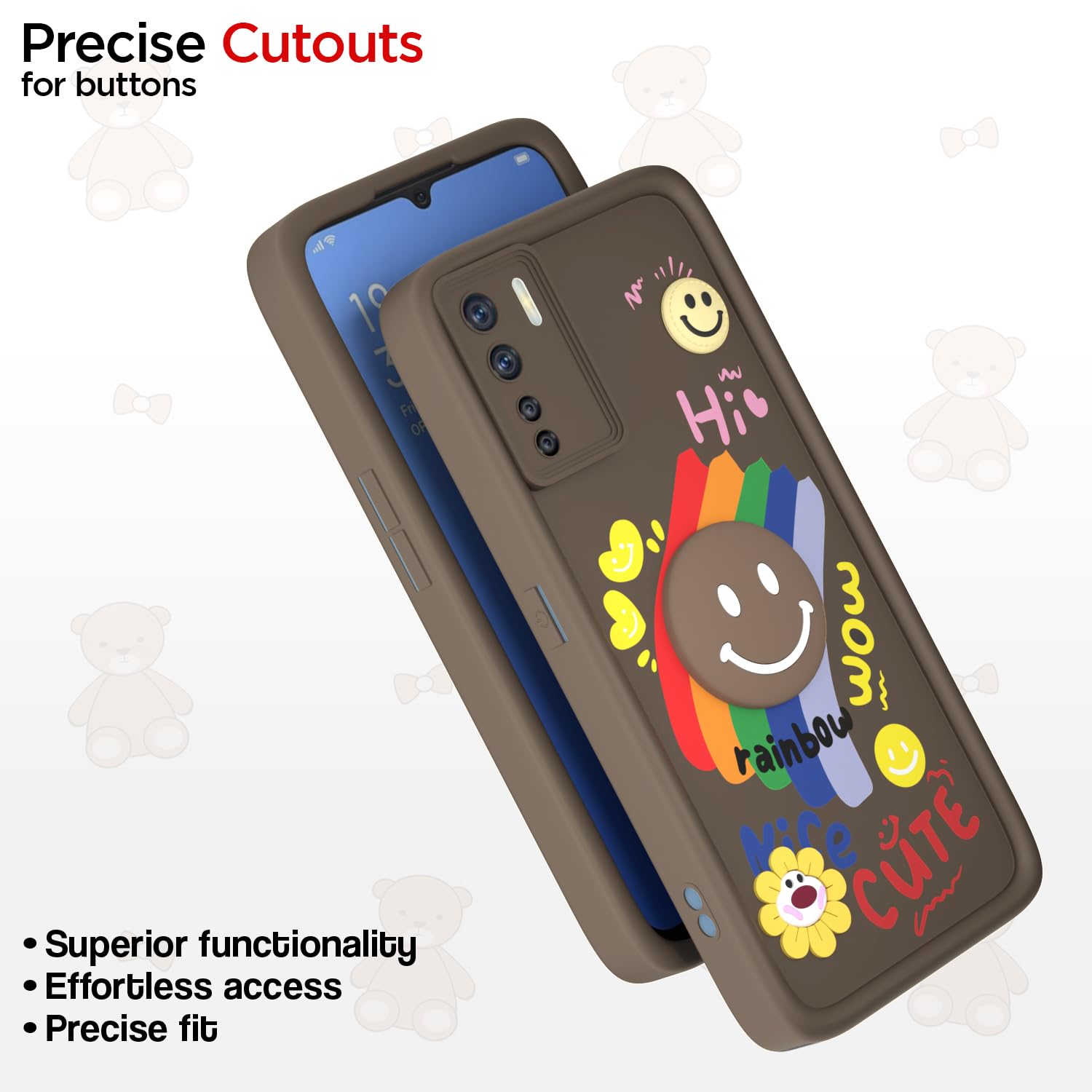 Pikkme brown mobile back cover for Oppo F15 – photo 6
