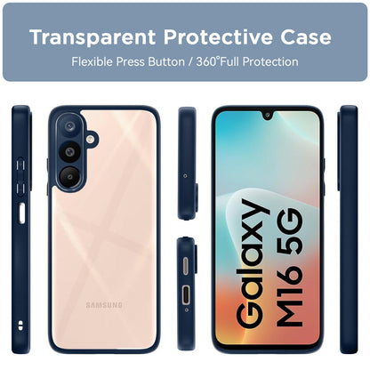 Pikkme Samsung Galaxy M16 5G Eagle 2 Shockproof Sleek Hybrid Armor Back Cover (Blue)