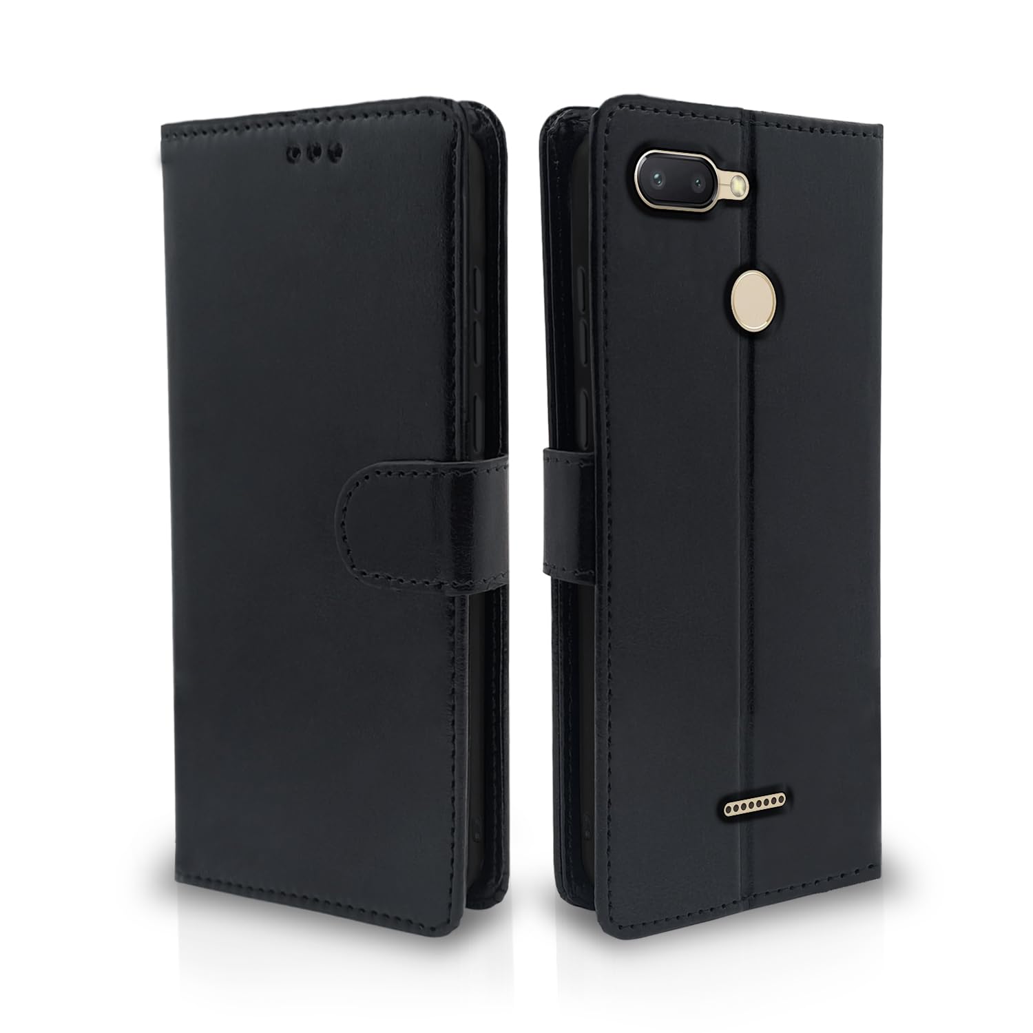 Pikkme Redmi 6 black flip cover