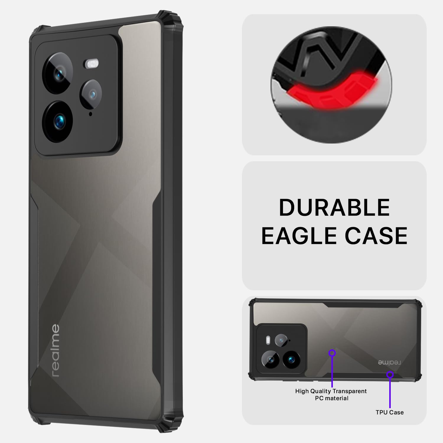 Realme GT 7 Pro 5G mobile cover in black by Pikkme – photo 5