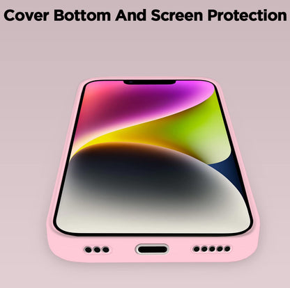 iPhone 14 Plus Soft Silicone mobile cover in rose pink by Pikkme – photo 7