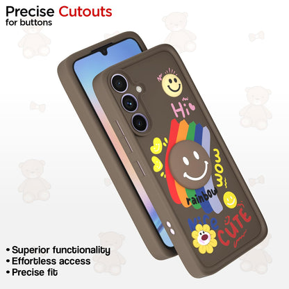 Pikkme Samsung A34 5G Soft Silicone brown mobile back cover – photo 6
