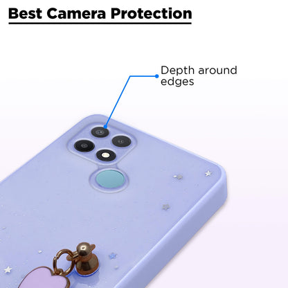 Oppo A15/A15s Chain back cover in purple by Pikkme – photo 2