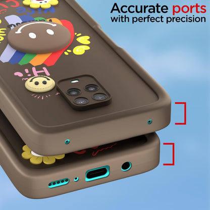 Brown Soft Silicone phone cover for Redmi Note 9 Pro/Note 9 Pro Max/Poco M2 Pro/Note 10 Lite – Pikkme – photo 4
