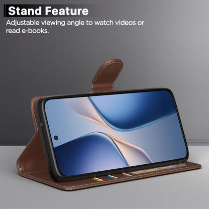 Moto G37 Power 5G Wallet flip case in tan by Pikkme – photo 3