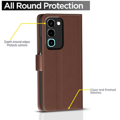 Pikkme tan Wallet flip case for Realme P4R 5G – photo 4