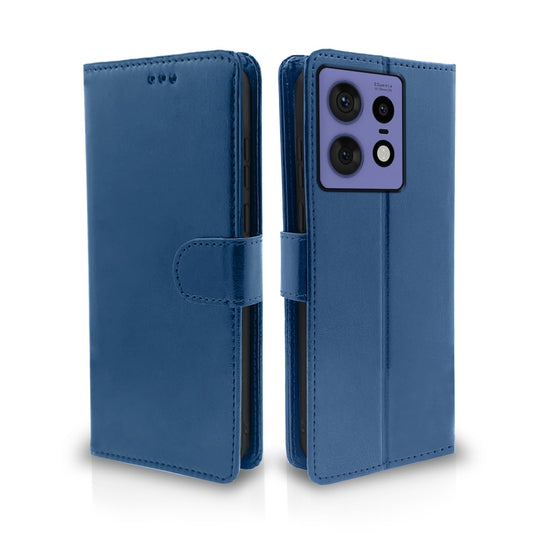 Pikkme Moto Edge 50 Pro 5G Vintage Back Cover (Blue)