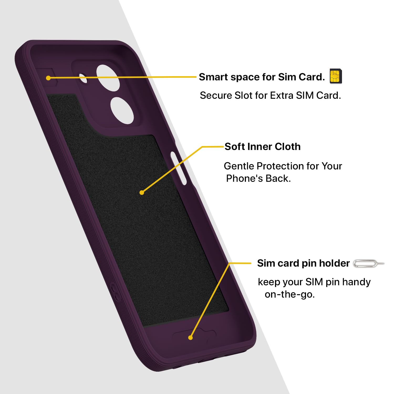 Pikkme Ai+ Pulse 2 purple back cover – photo 6