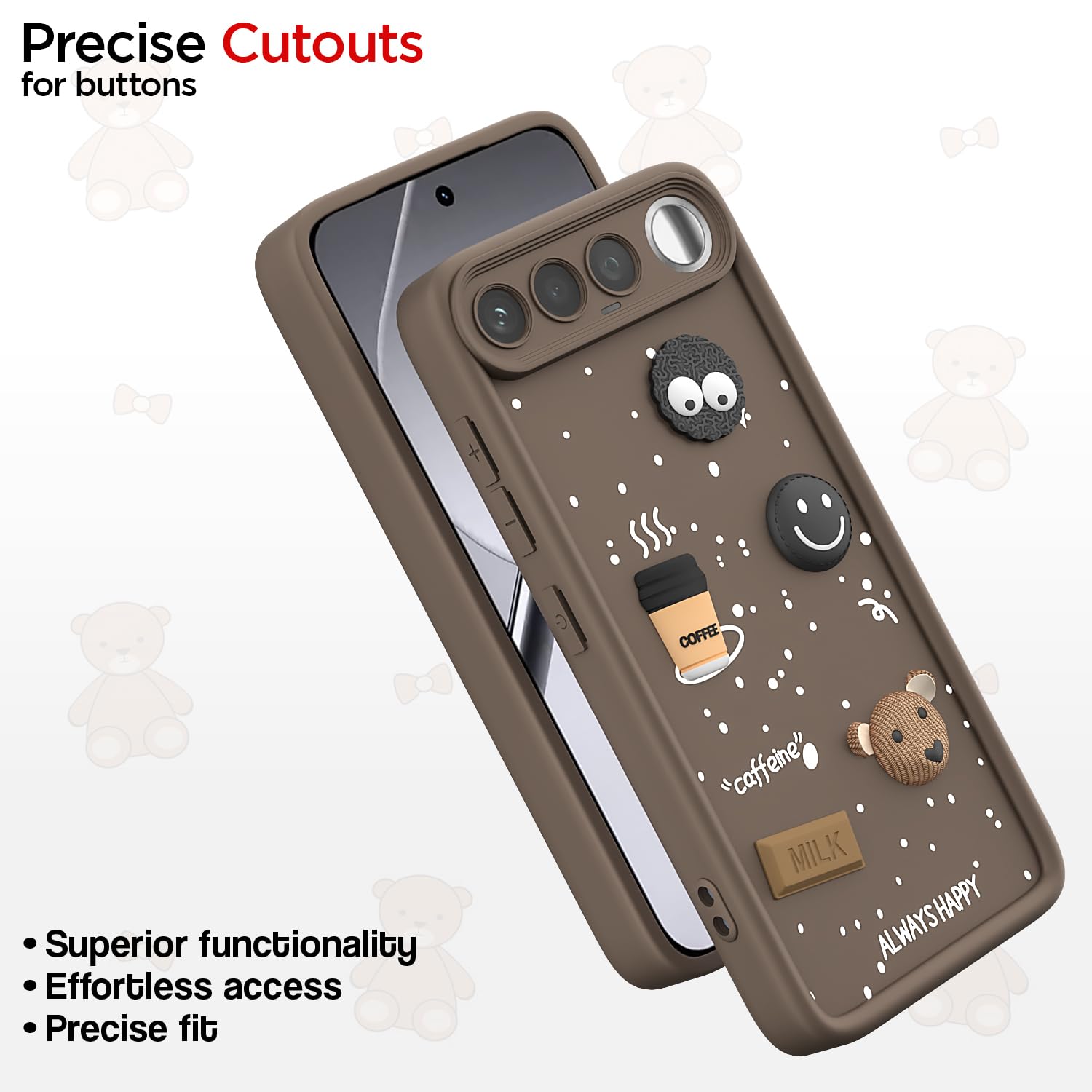 Pikkme Realme 16 5G/3D brown back cover – photo 6