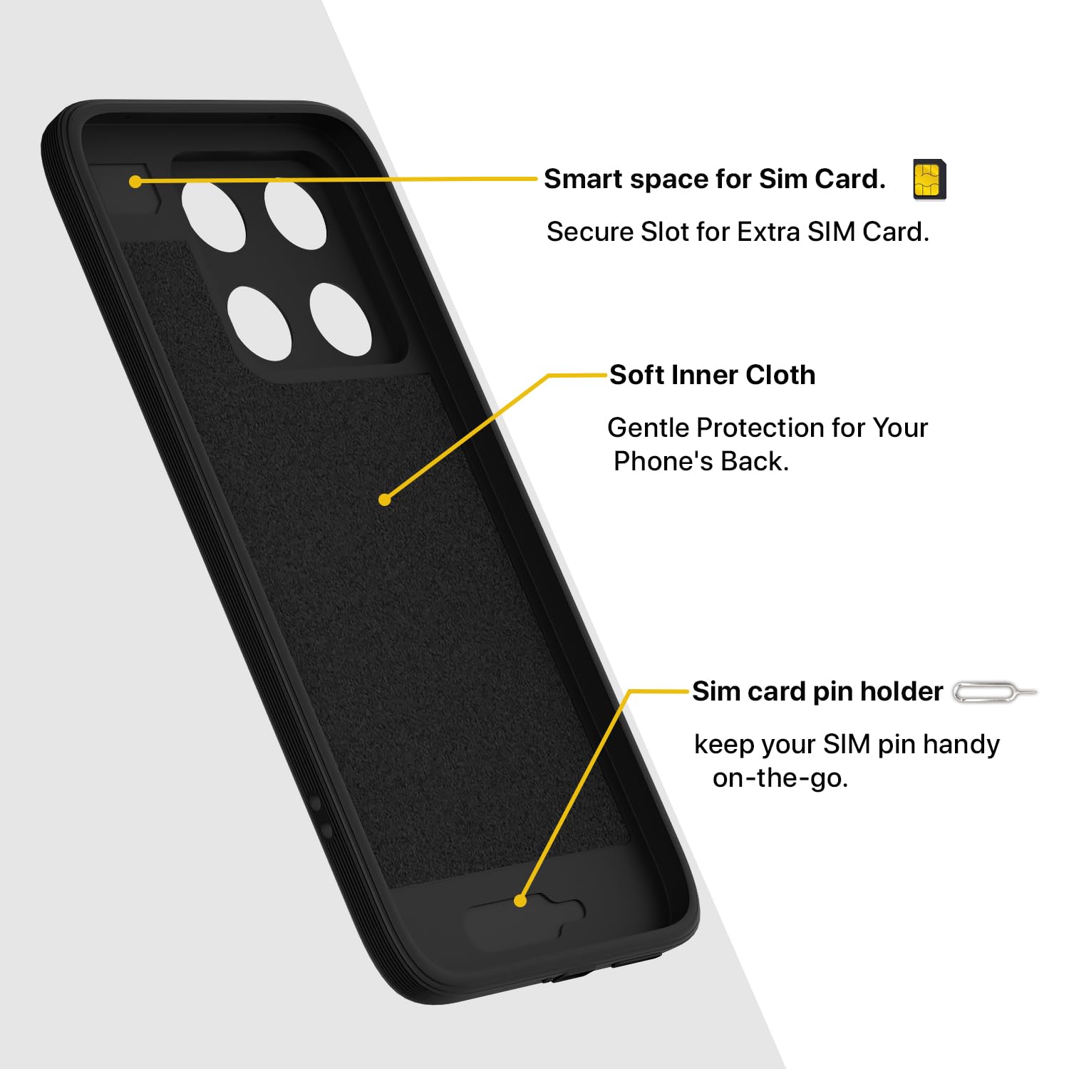 Moto Edge 70 Pro 5G mobile back cover in black by Pikkme – photo 6