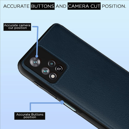 Pikkme Mi 11i 5G  Leather Back Case | Blue