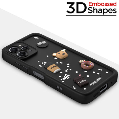 Pikkme Redmi 12 4G Silicone black mobile back cover – photo 3
