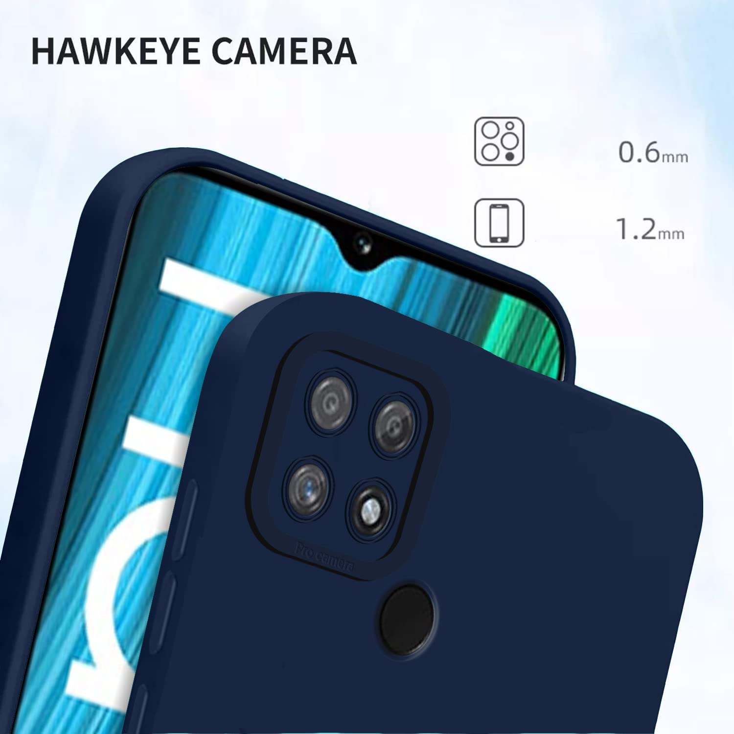 Pikkme Realme Narzo 50A Matte blue back cover – photo 6