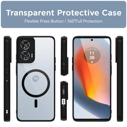 Moto Edge 50 Fusion/G96 5G MagSafe mobile back cover in black mag-safe by Pikkme – photo 2