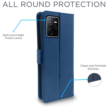 Pikkme Realme Narzo 50A Prime Wallet blue wallet flip cover – photo 4