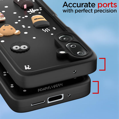 Black Silicone back cover for Samsung M36 5G/3D – Pikkme – photo 4