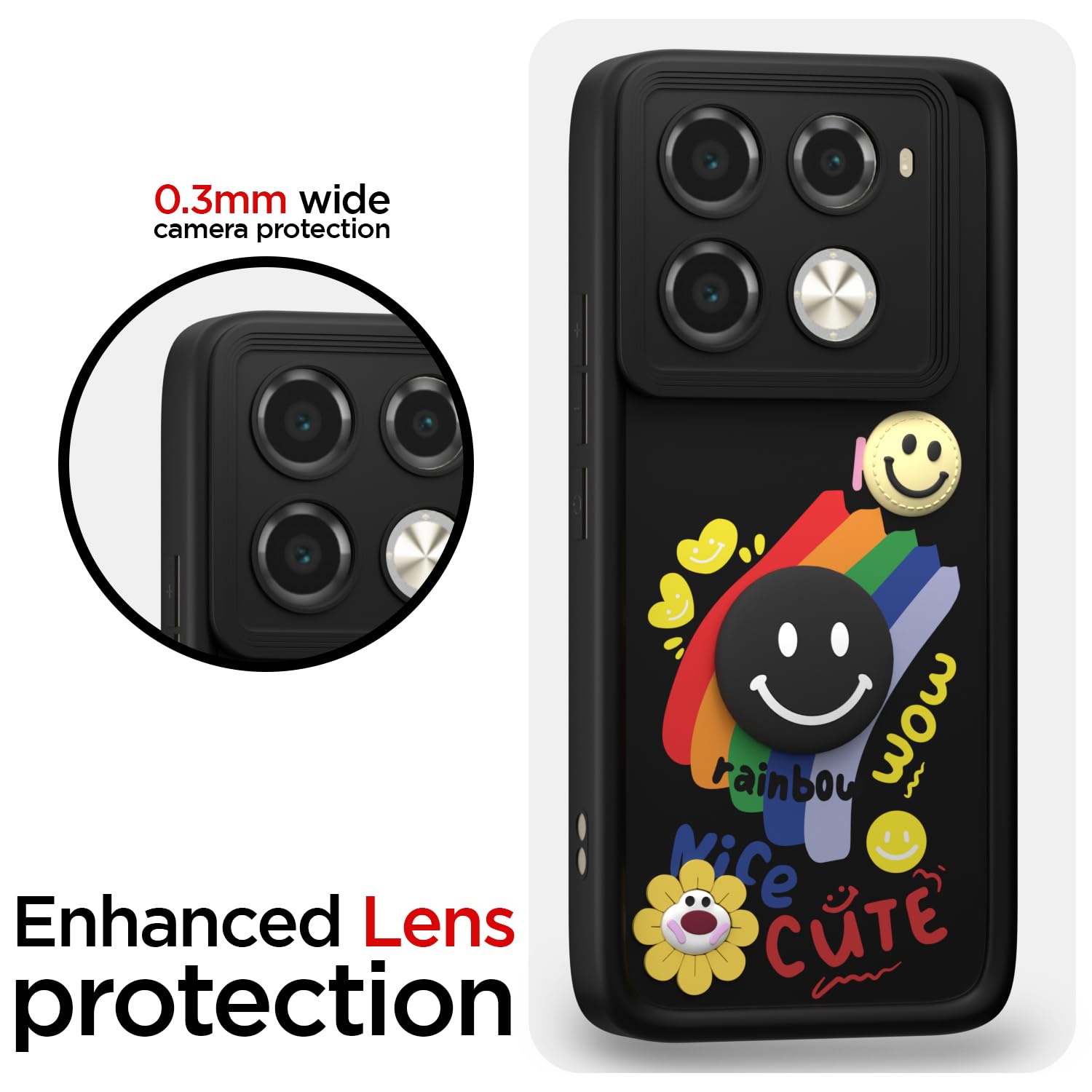 Infinix Note 40 Pro 5G Soft Silicone mobile back cover in black by Pikkme – photo 5