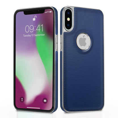 iPhone XS Max mobile cover in chrome blue by Pikkme